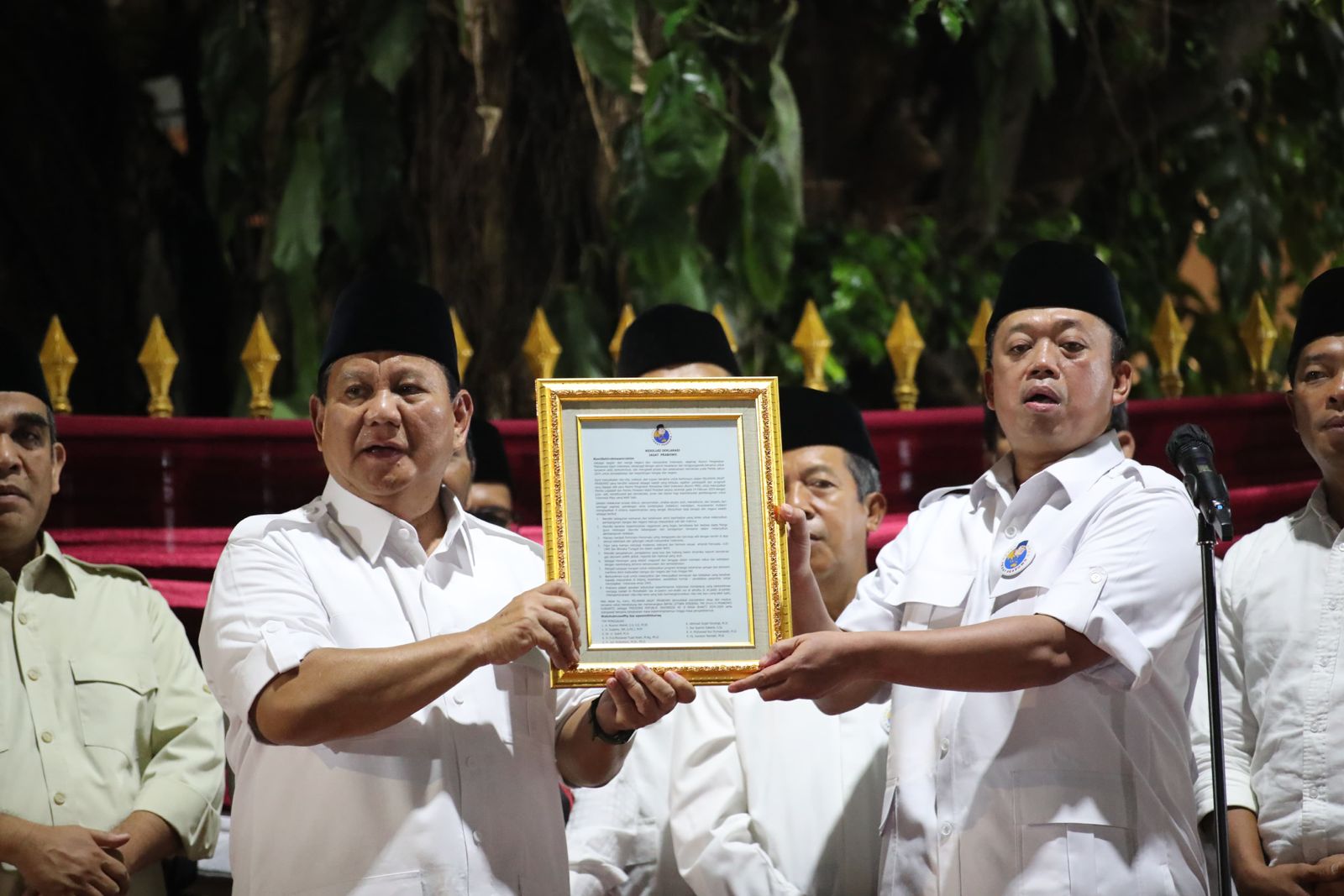 Prabowo Subianto menerima deklarasi dukungan