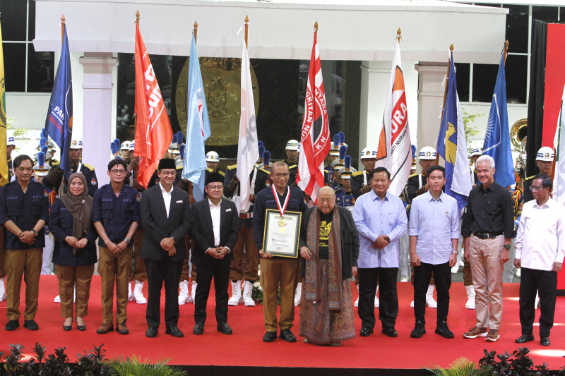 KPU RI menggelar acara Deklarasi Kampanye Pemilu Damai (Ashar/SinPo.id)