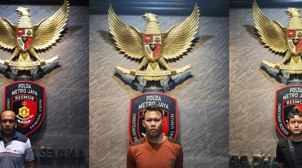 Wajah ketiga pelaku pembunuhan karyawan MRT di KBT Cakung (Sinpo.id/dok: Polri)