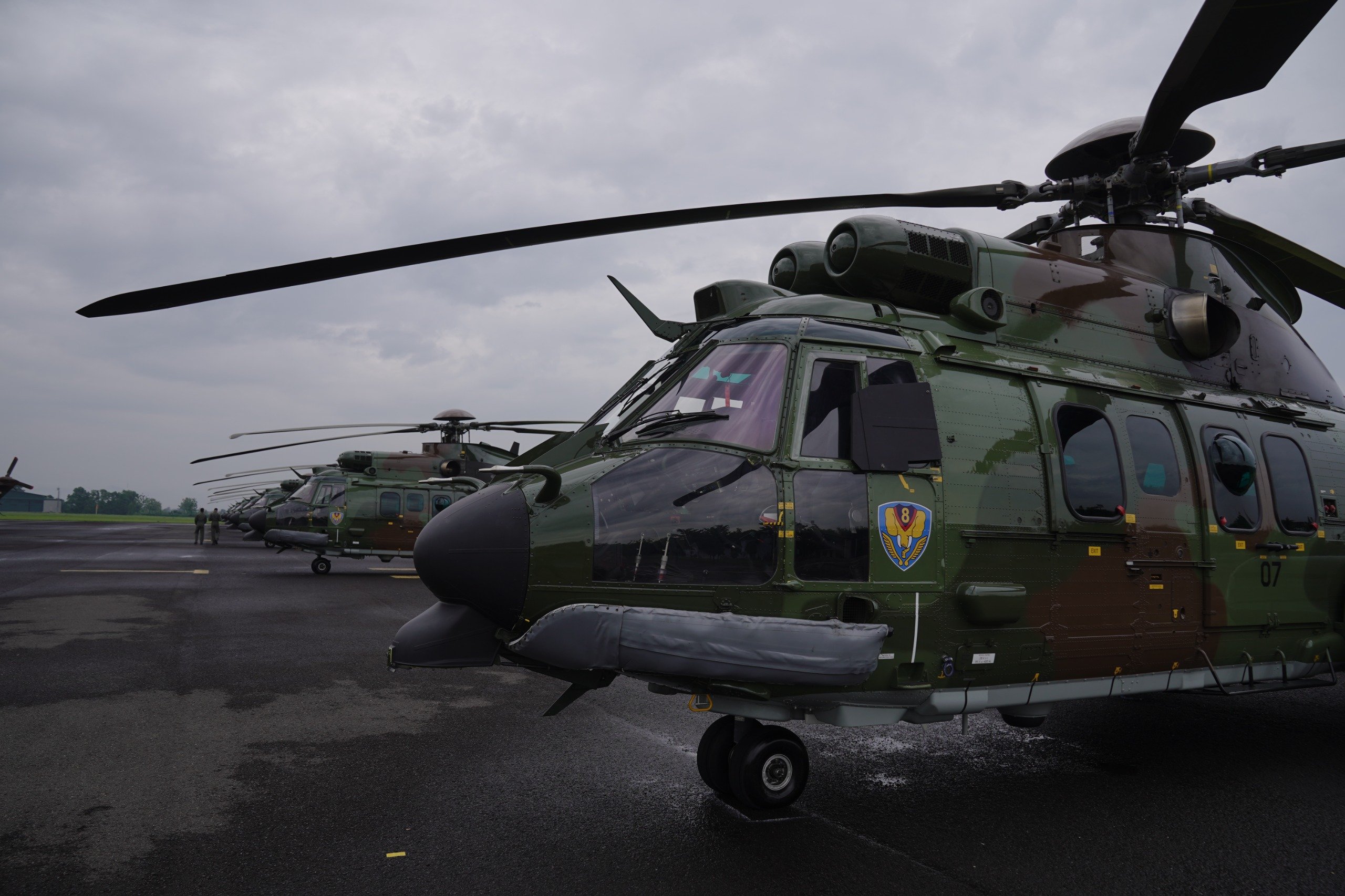 Helikopter H225M yang diserahkan Prabowo ke TNI AU (Sinpo.id/Tim Media)