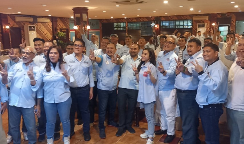 Gas 02 Pancasila deklarasikan dukung Prabowo-Gibran (SinPo.id/ Sigit Nuryadin)