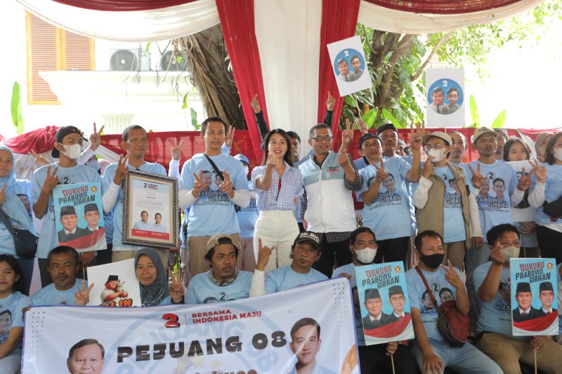 UMKM Pejuang 08 Deklarasi dukung Prabowo-Gibran (SinPo.id/ Ashar)