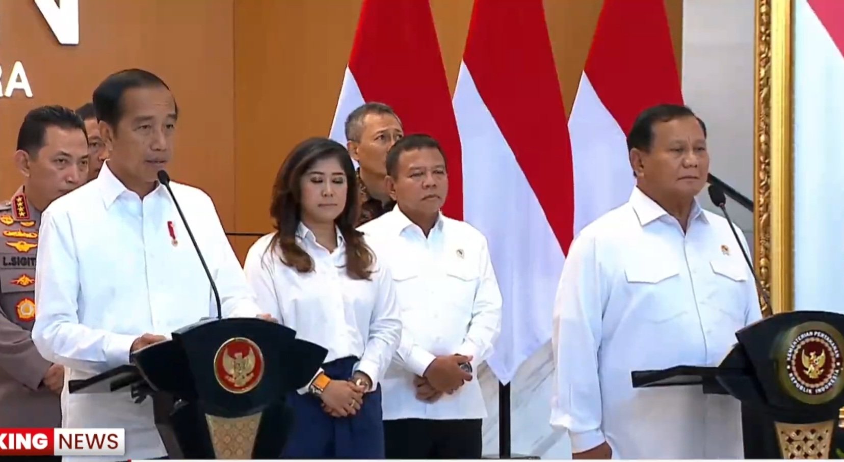 Jokowi didampingi prabowo resmikan RS PPN Jendral Soedirman (SinPo.id/Youtube)