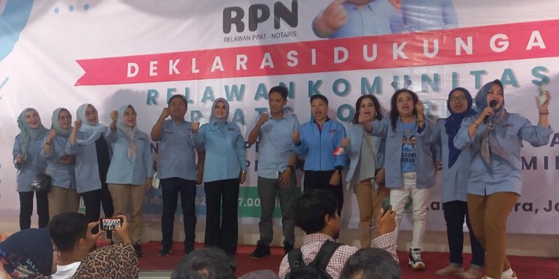 Relawan deklarasi dukungan untuk Prabowo-Gibran (Sinpo.id)