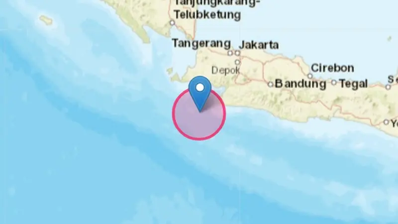 Titik gempa Bayah, Banten (Sinpo.id/BMKG)