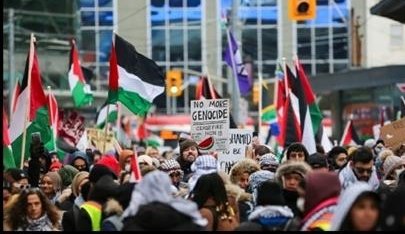 Protes pemuda AS terhadap genosida di Palestina (SinPo.id/ Anadolu)