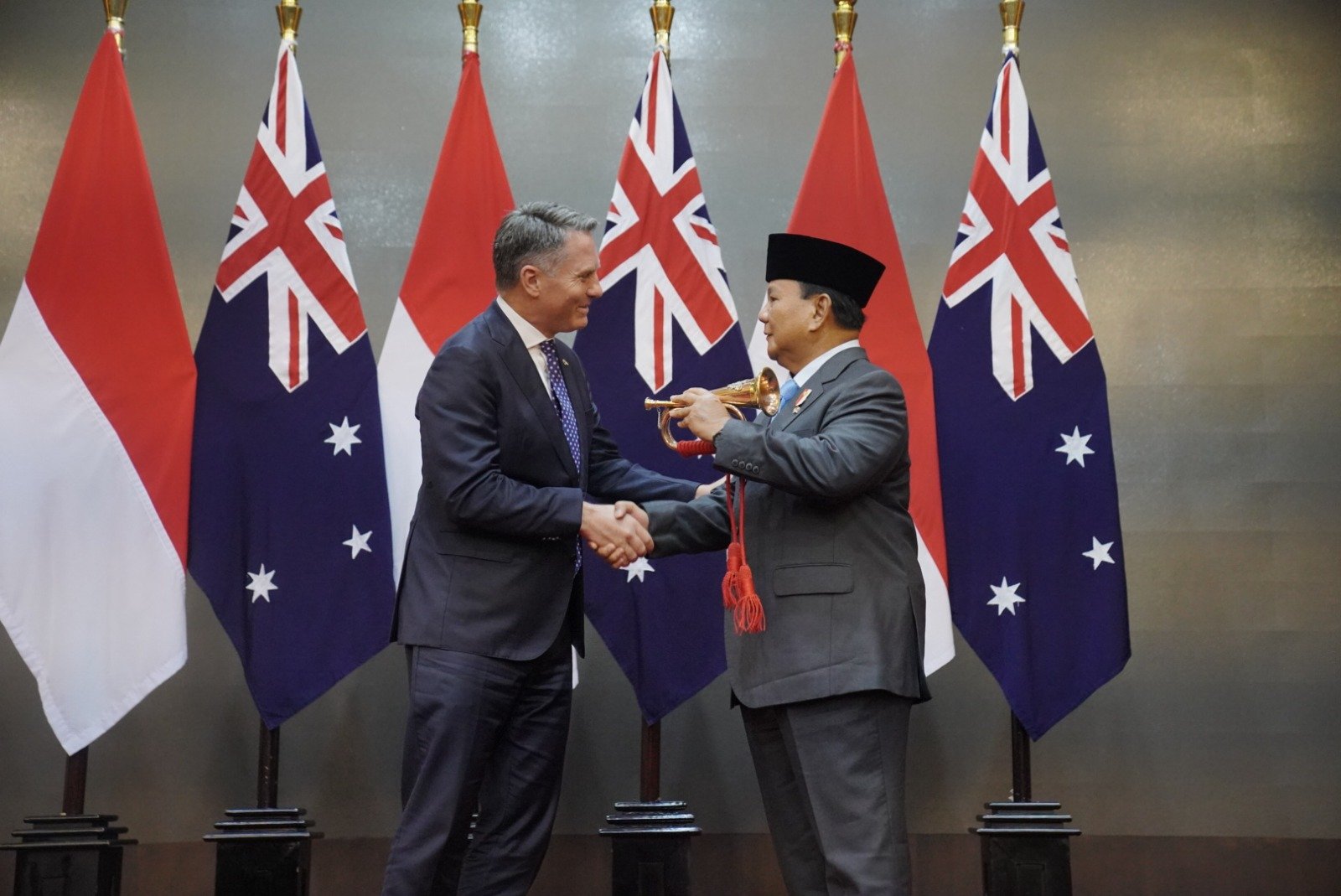 Menhan Prabowo menerima kunjungan Wakil PM Australia