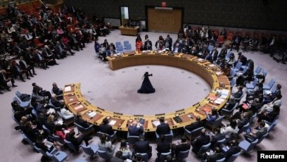Anggota DK PBB bertemu pada hari pemungutan suara mengenai resolusi Gaza yang menuntut gencatan senjata segera di bulan Ramadan (SinPo.id/VOA)