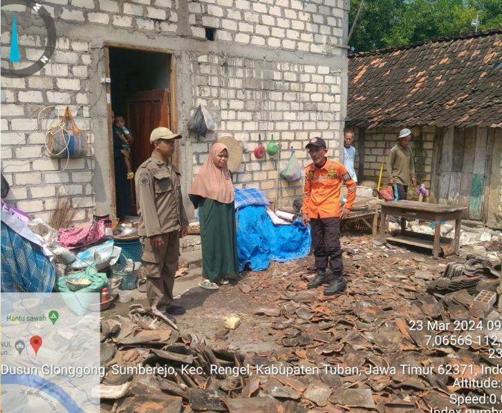 Dampak gempa Tuban (BNPB)