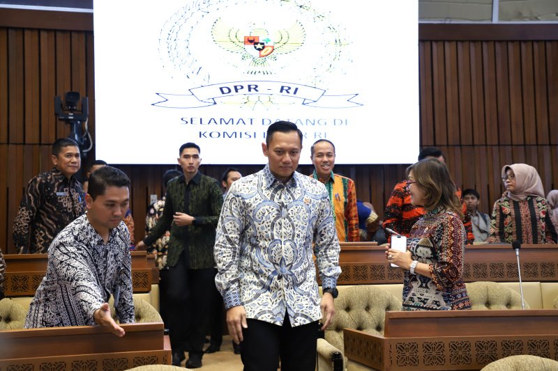 Menteri ATR Agus Harimurti Yudhoyono (SinPo.id/ Ashar)