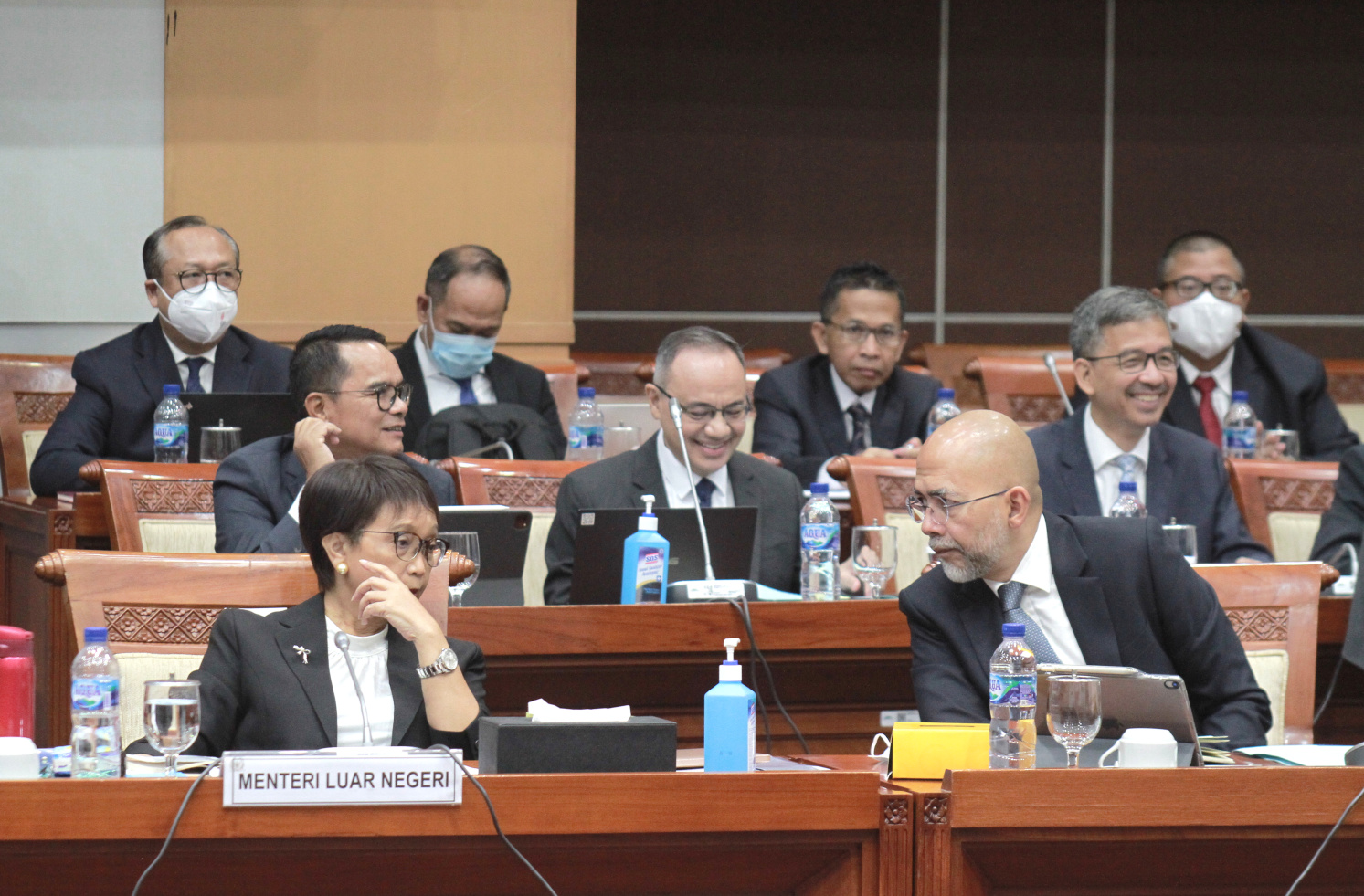 Komisi I DPR gelar raker dengan Menlu Retno Marsudi membahas program kerja 2023 (Ashar/SinPo.id)