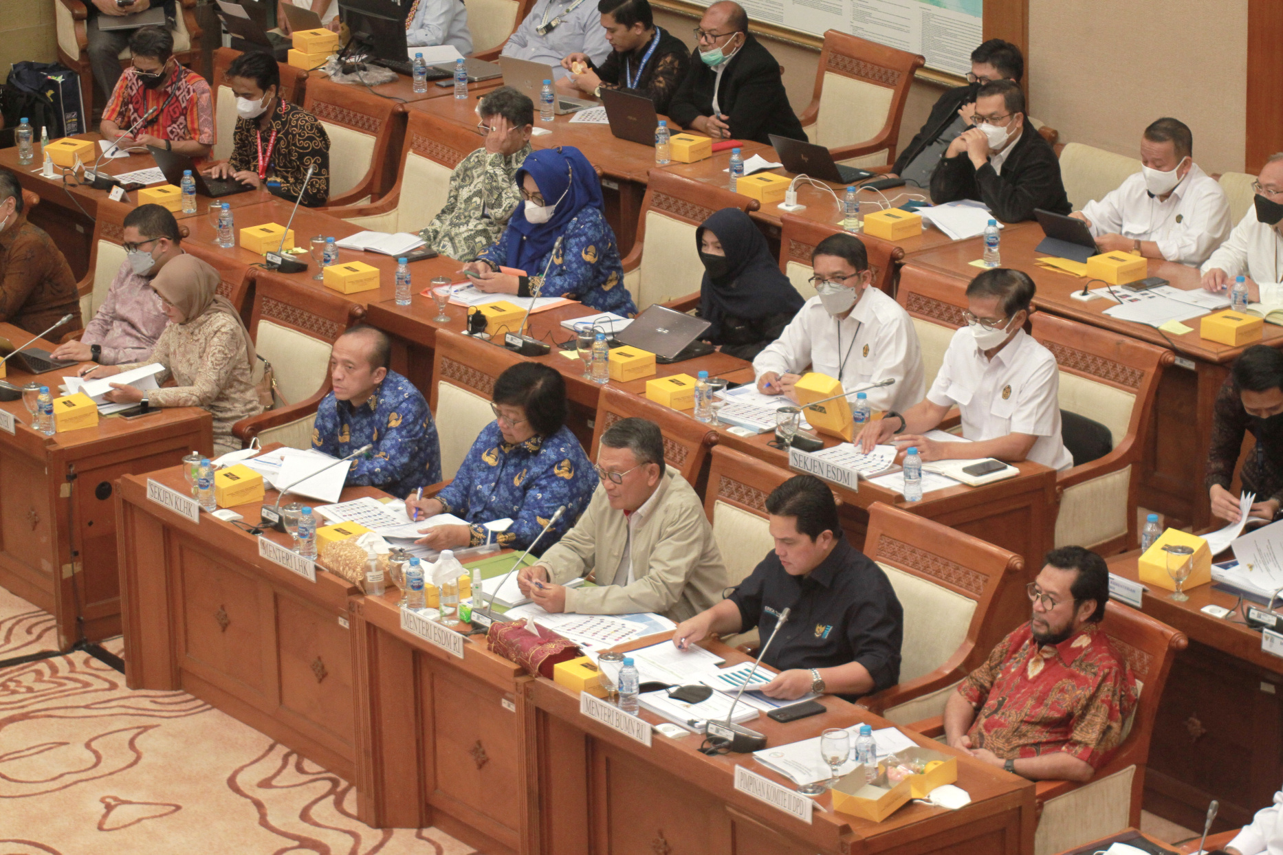 Komisi VII DPR gelar raker membahas mengenai penjelasan musyawarah RUU EB-ET (Ashar/SinPo.id)