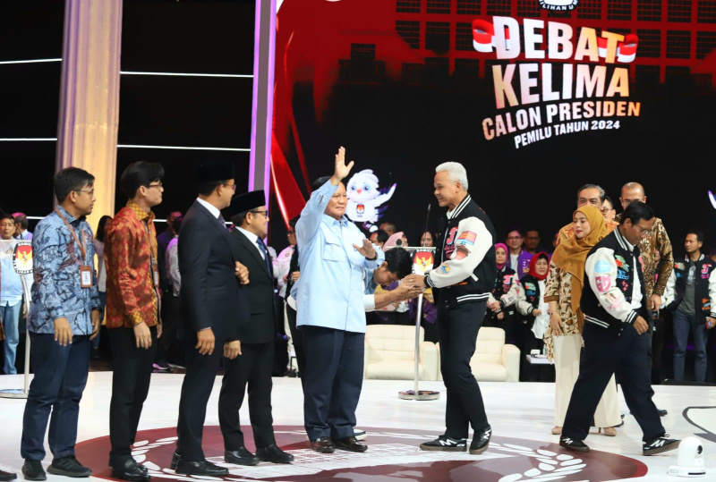 KPU RI gelar Dwbat Capres Kelima atau terakhir di Jakarta Convention Center (Ashar/SinPo.id)