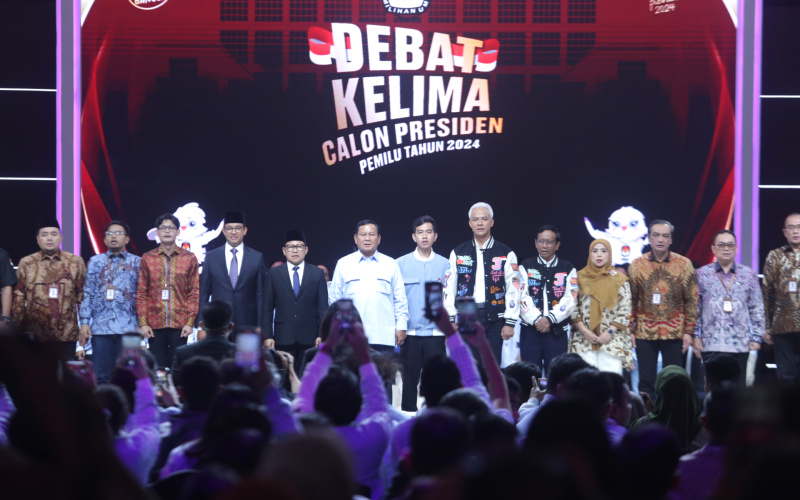 KPU RI gelar Dwbat Capres Kelima atau terakhir di Jakarta Convention Center (Ashar/SinPo.id)