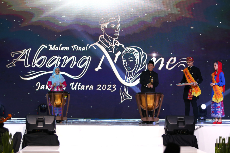 Suku Dinas Pariwisata dan Ekonomi Kreatif Kota Administrasi Jakarta Utara  gelar ajang malam final Abang None Jakarta Utara 2023 (Ashar/SinPo.id)