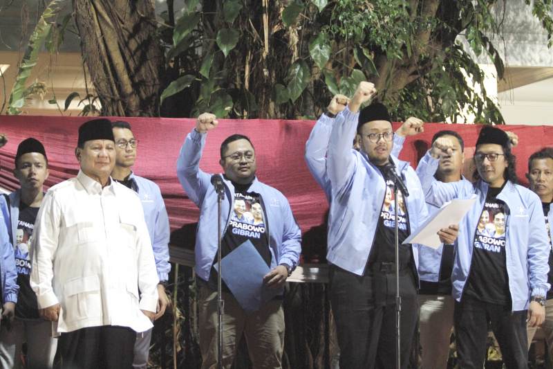 Ribuan Relawan Matahari Pagi Deklarasi pasangan Capres-Cawapres Prabowo-Gibran di Pilpres 2024 (Ashar/SinPo.id)