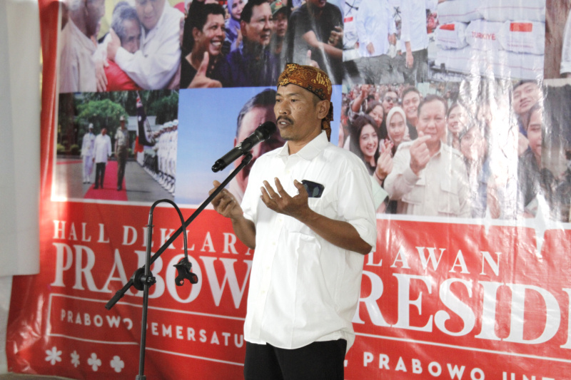 Relawan BP08 deklarasi dukung Prabowo Subianto sebagai Presiden di Pilpres 2024 (Ashar/SinPo.id)