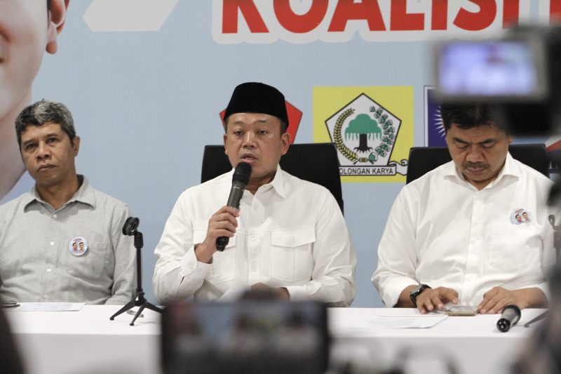 TKN Prabowo-Gibran umumkan Tim Kampanye Daerah 3 wilayah Sumsel, Banten dan Jabar untuk memenangkan Prabowo-Gibran di Pilpres 2024 (Ashar/SinPo.id)