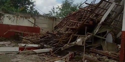 Salah satu sekolah terdampak gempa bumi Cianjur yang ambruk/BNPB