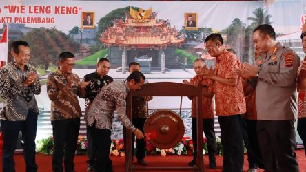 Peresmian Kelenteng Wie Leng Keng di Palembang, Sumatera Selatan, Sabtu 23 September 2023