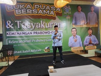 Relawan Shaff Prabowo-Gibran Gelar tasyakuran kemenangan Pilpres 2024 (SinPo.id/Dok.relawan)